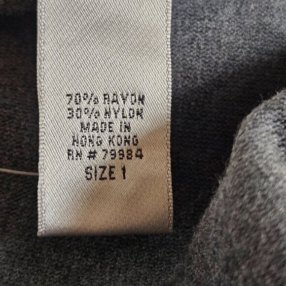 Chicos Dip Dye Glam Tank Top Gray Sequins Rayon Nylon Blend Size 1 Womens Small - Picture 9 of 10